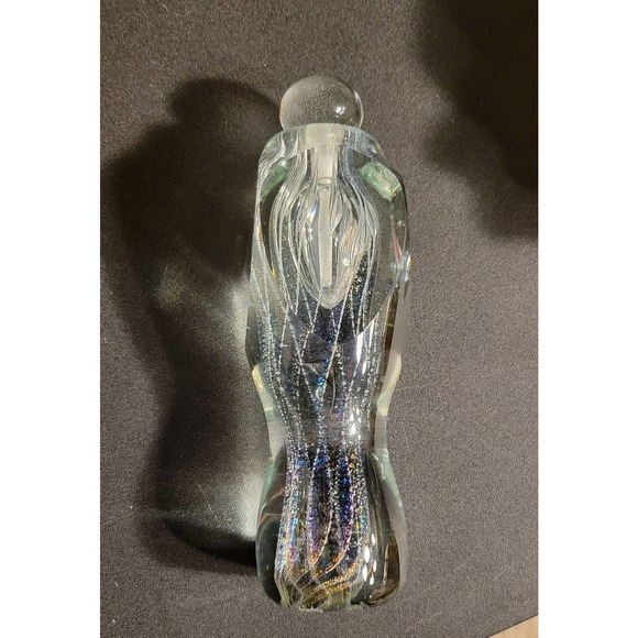 Brian Maytum 1980 Signed Dated Faceted Crystal Iridescent Perfume Bottle - Picture 5 of 6